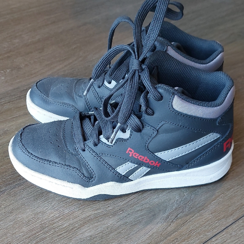 Reebok Kids Charcoal and White Sneakers